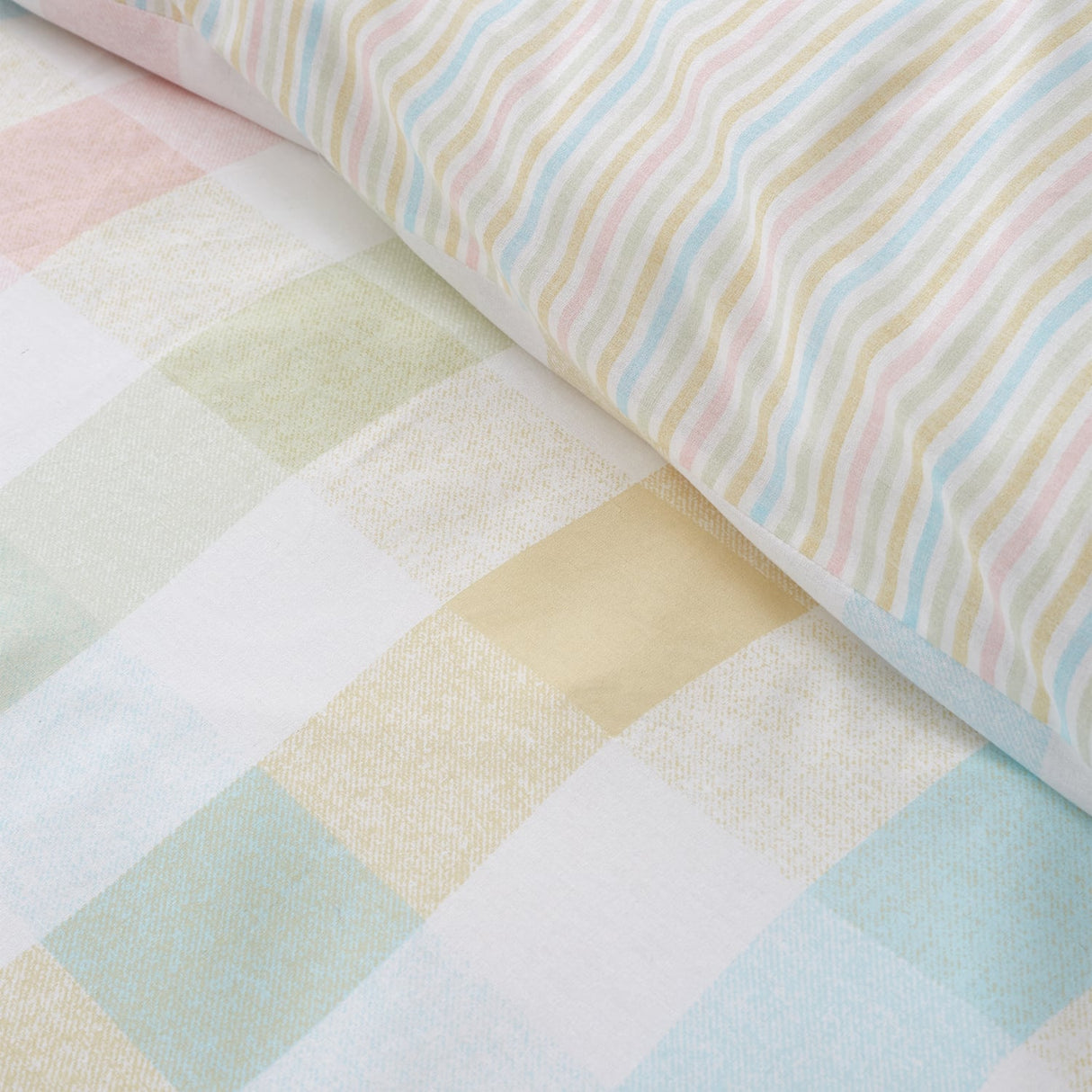Catherine Lansfield Spring Check Duvet Cover Set - Spring Check