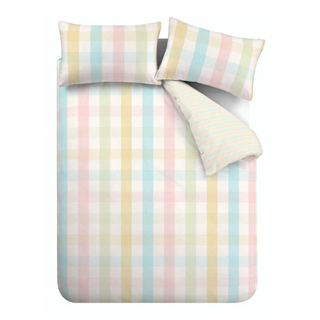 Catherine Lansfield Spring Check Duvet Cover Set - Spring Check