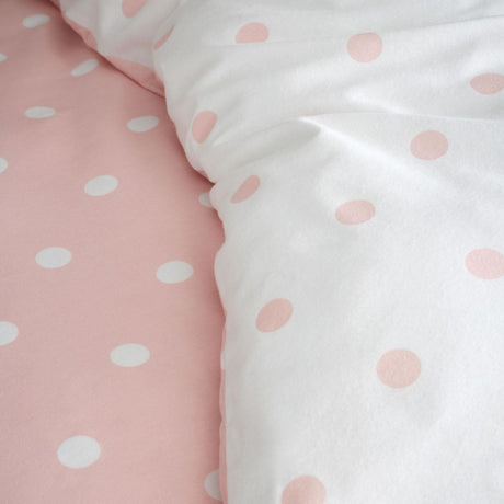 Brushed Polka Dot Duvet Cover Set by Catherine Lansfield