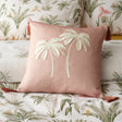 Catherine Lansfield Paradiso Palm Tropical Filled Cushion 45cm x 45cm - Clay