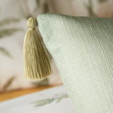 Catherine Lansfield Paradiso Palm Tropical Filled Cushion 45cm x 45cm - Clay - Paradiso Palm Sage Cushion