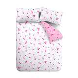 Catherine Lansfield Seersucker Heart Duvet Cover Set with Pillowcase