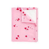 Catherine Lansfield Heart Cosy Soft Throw - Seersucker Heart Throw