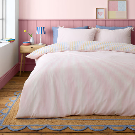 Catherine Lansfield Brighton Stripe Duvet Cover Set - Brighton Stripe Duvet Set