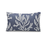 Catherine Lansfield Coral Leaf Embroidered Filled Cushion - Coral Leaf Cushion