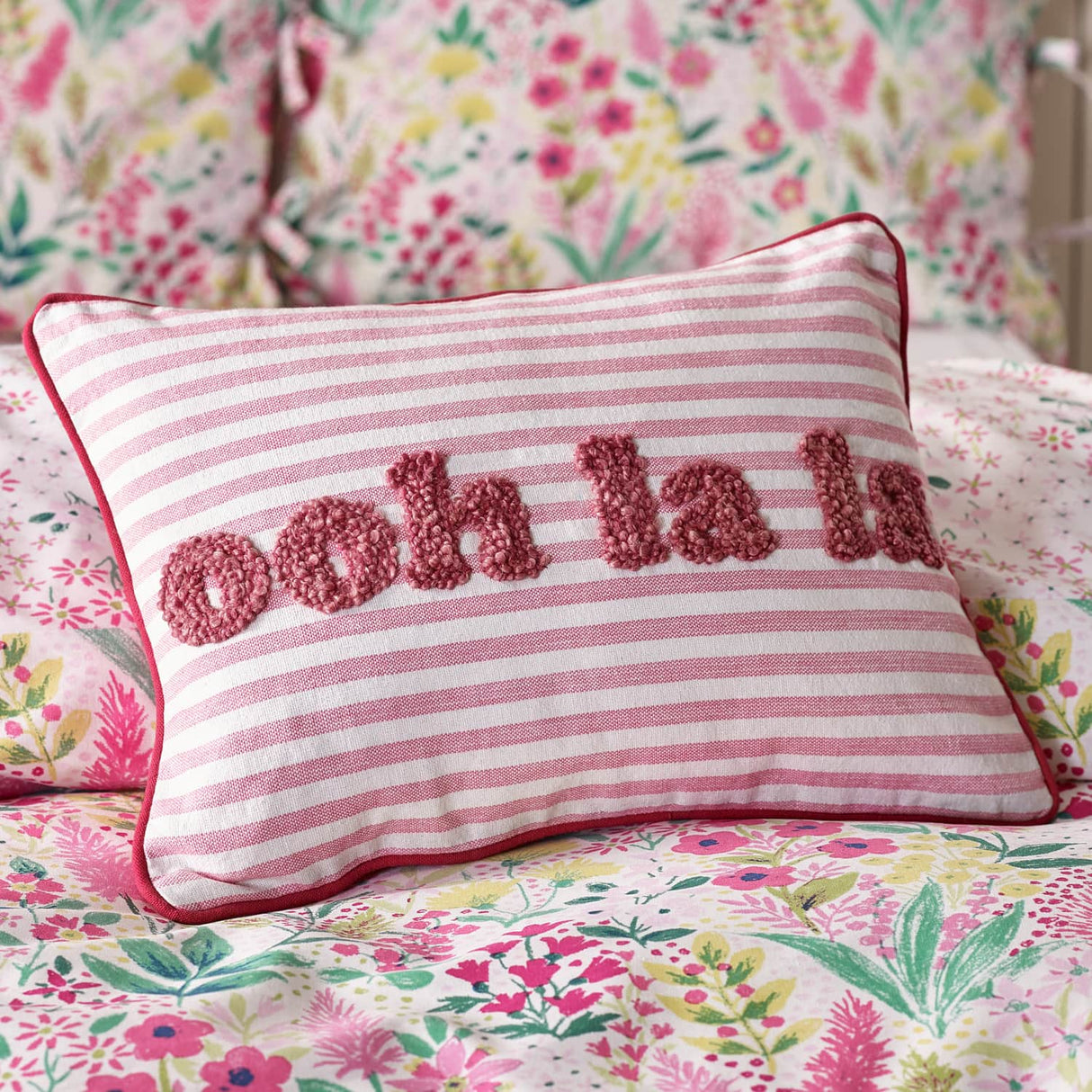 Catherine Lansfield Ooh La La Filled Cushion - Oh La La Cushion
