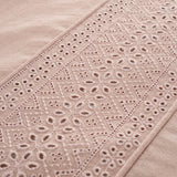 Catherine Lansfield Broderie Anglaise Duvet Cover Set - Blush - Broderie Anglaise Blush