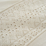 Catherine Lansfield Broderie Anglaise Duvet Cover Set - Cream - Broderie Anglaise Cream