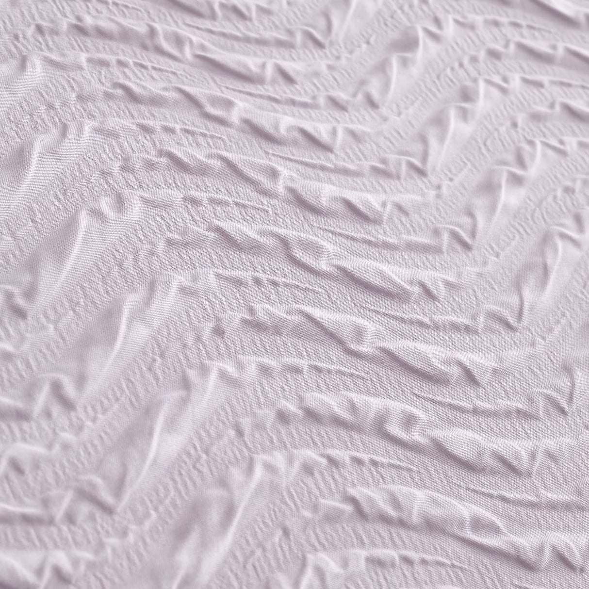 Catherine Lansfield Heatset Wave Duvet Cover Set - Lilac - Heatset Wave Lilac Duvet Set