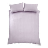 Catherine Lansfield Heatset Wave Duvet Cover Set - Lilac - Heatset Wave Lilac Duvet Set