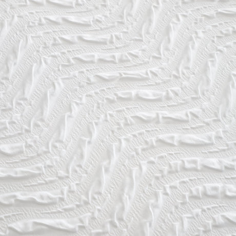 Catherine Lansfield Heatset Wave Duvet Cover Set - White - Heatset Wave White Duvet Set