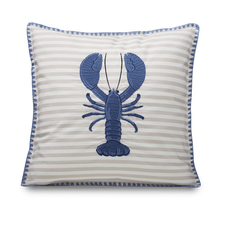 Catherine Lansfield Lobster Embroidered Filled Cushion - Lobster Cushion