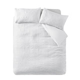 Catherine Lansfield Folkstone Geo Duvet Cover Set - Folkstone Geo White Duvet Set