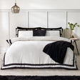 Catherine Lansfield So Soft Mono Panel Natural Duvet Cover Set
