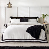 Catherine Lansfield So Soft Mono Panel Natural Duvet Cover Set