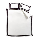 Catherine Lansfield So Soft Mono Panel Natural Duvet Cover Set 5