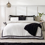 Catherine Lansfield So Soft Mono Panel Duvet Cover Set