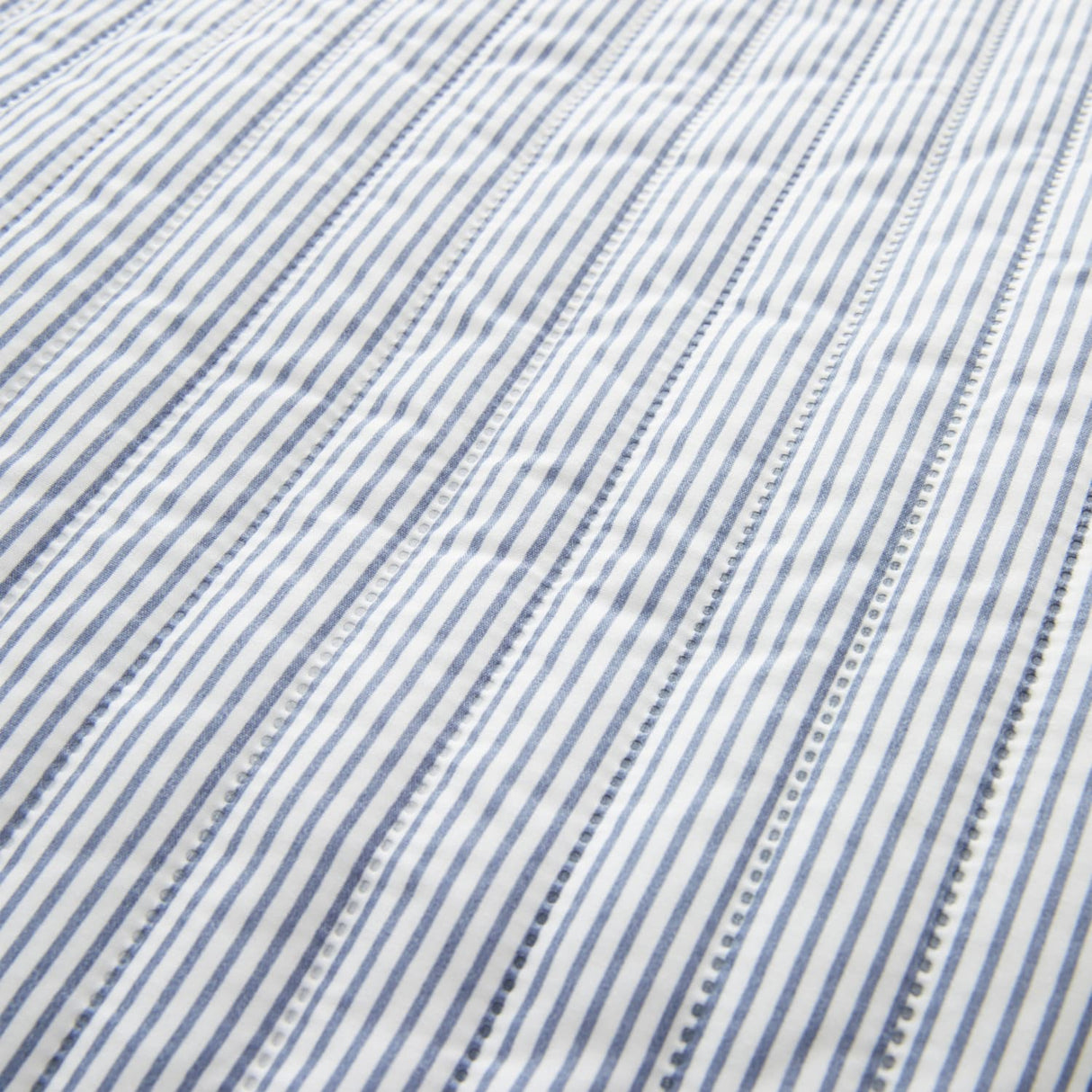 Catherine Lansfield Stripe Bedspread - Stripe Bedspread Blue
