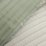 Catherine Lansfield Stripe Bedspread - Stripe Bedspread Green