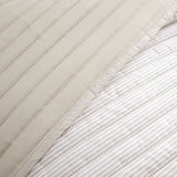 Catherine Lansfield Stripe Bedspread - Stripe Bedspread Natural