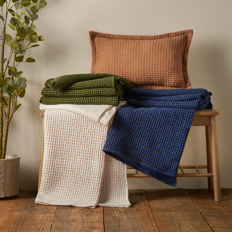 Pineapple Elephant Jaipur Chunky Waffle Cotton 150x200cm Blanket Throw