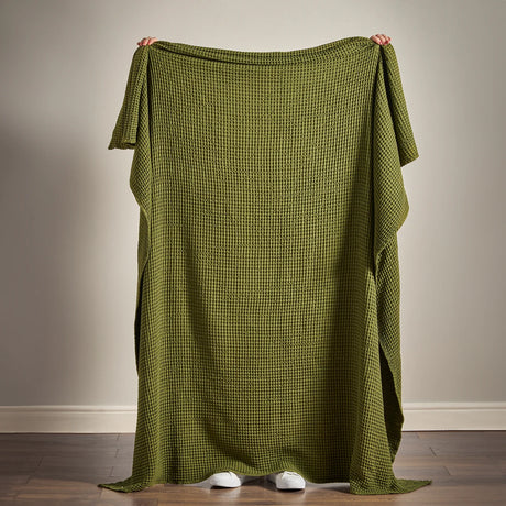 Pineapple Elephant Jaipur Chunky Waffle Cotton 150x200cm Blanket Throw