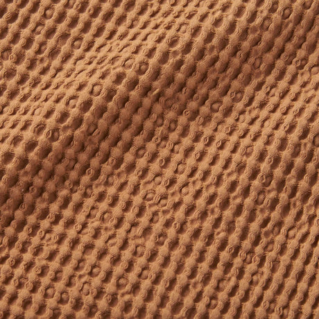 Pineapple Elephant Jaipur Chunky Waffle 100% Cotton Throw – Caramel – 150cm x 200cm - Jaipur Waffle Caramel