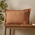 Pineapple Elephant Jaipur Grey Chunky Waffle Cotton 30x50cm Filled Cushion - Sage Green