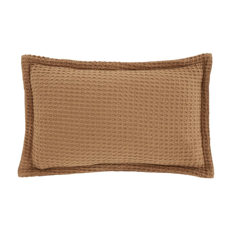 Pineapple Elephant Jaipur Grey Chunky Waffle Cotton 30x50cm Filled Cushion - Sage Green - Jaipur Waffle Caramel Cushion