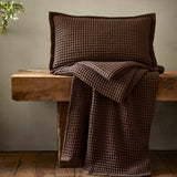 Pineapple Elephant Jaipur Grey Chunky Waffle Cotton 30x50cm Filled Cushion - Sage Green - Jaipur Waffle Chocolate Cushion
