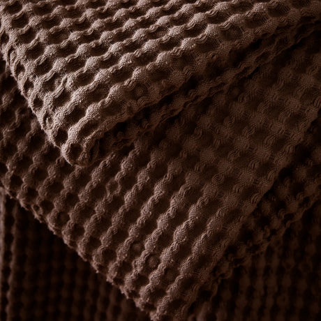 Pineapple Elephant Jaipur Chunky Waffle 100% Cotton Throw – Caramel – 150cm x 200cm - Jaipur Waffle Chocolate Throw