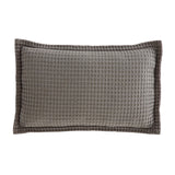 Pineapple Elephant Jaipur Grey Chunky Waffle Cotton 30x50cm Filled Cushion - Olive Green - Jaipur Waffle Grey Cushion