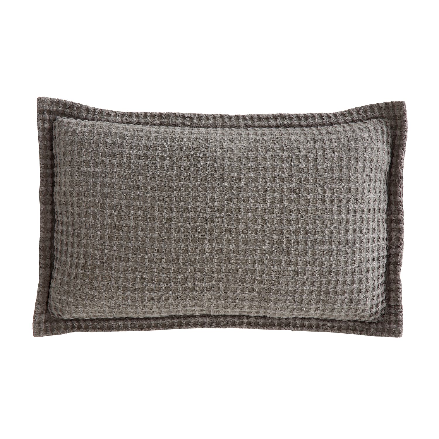 Pineapple Elephant Jaipur Grey Chunky Waffle Cotton 30x50cm Filled Cushion - Navy Blue - Jaipur Waffle Grey Cushion