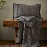 Pineapple Elephant Jaipur Chunky Waffle 100% Cotton Throw – Grey – 150cm x 200cm - Jaipur Waffle Grey Throw