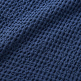 Pineapple Elephant Jaipur Grey Chunky Waffle Cotton 30x50cm Filled Cushion - Navy Blue - Jaipur Waffle Navy