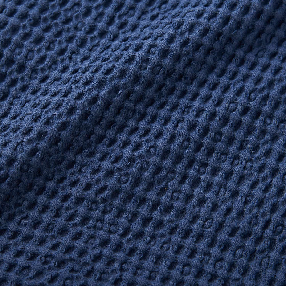Pineapple Elephant Jaipur Chunky Waffle 100% Cotton Throw – Navy Blue – 150cm x 200cm - Jaipur Waffle Navy