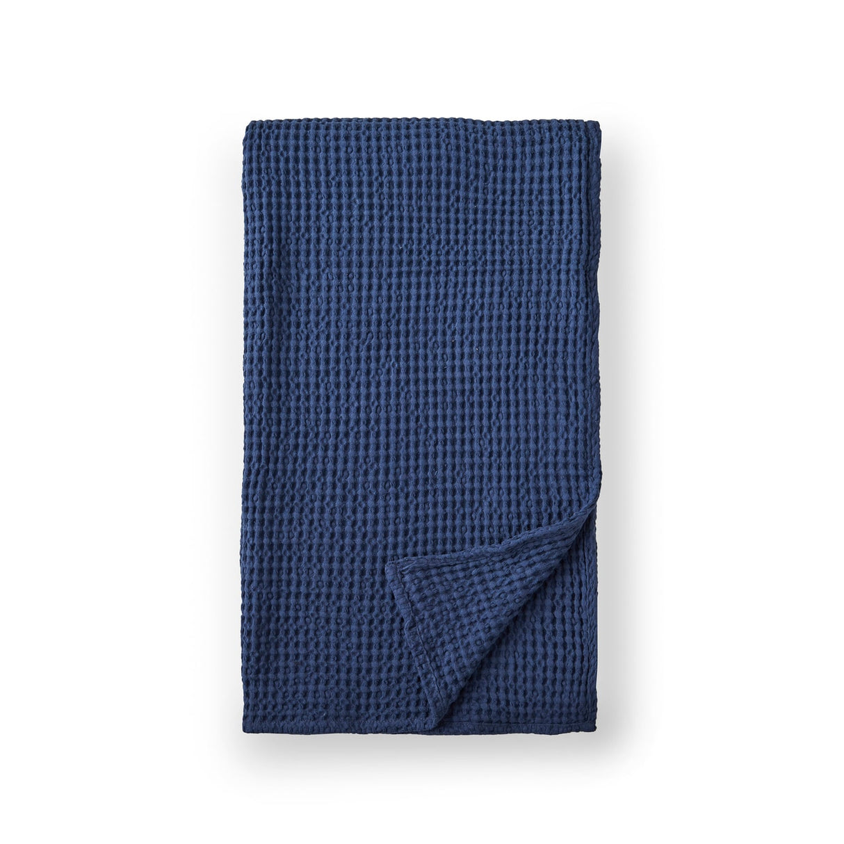 Pineapple Elephant Jaipur Chunky Waffle 100% Cotton Throw – Navy Blue – 150cm x 200cm - Jaipur Waffle Navy Throw