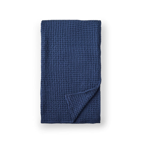 Pineapple Elephant Jaipur Chunky Waffle 100% Cotton Throw – Navy Blue – 150cm x 200cm - Jaipur Waffle Navy Throw