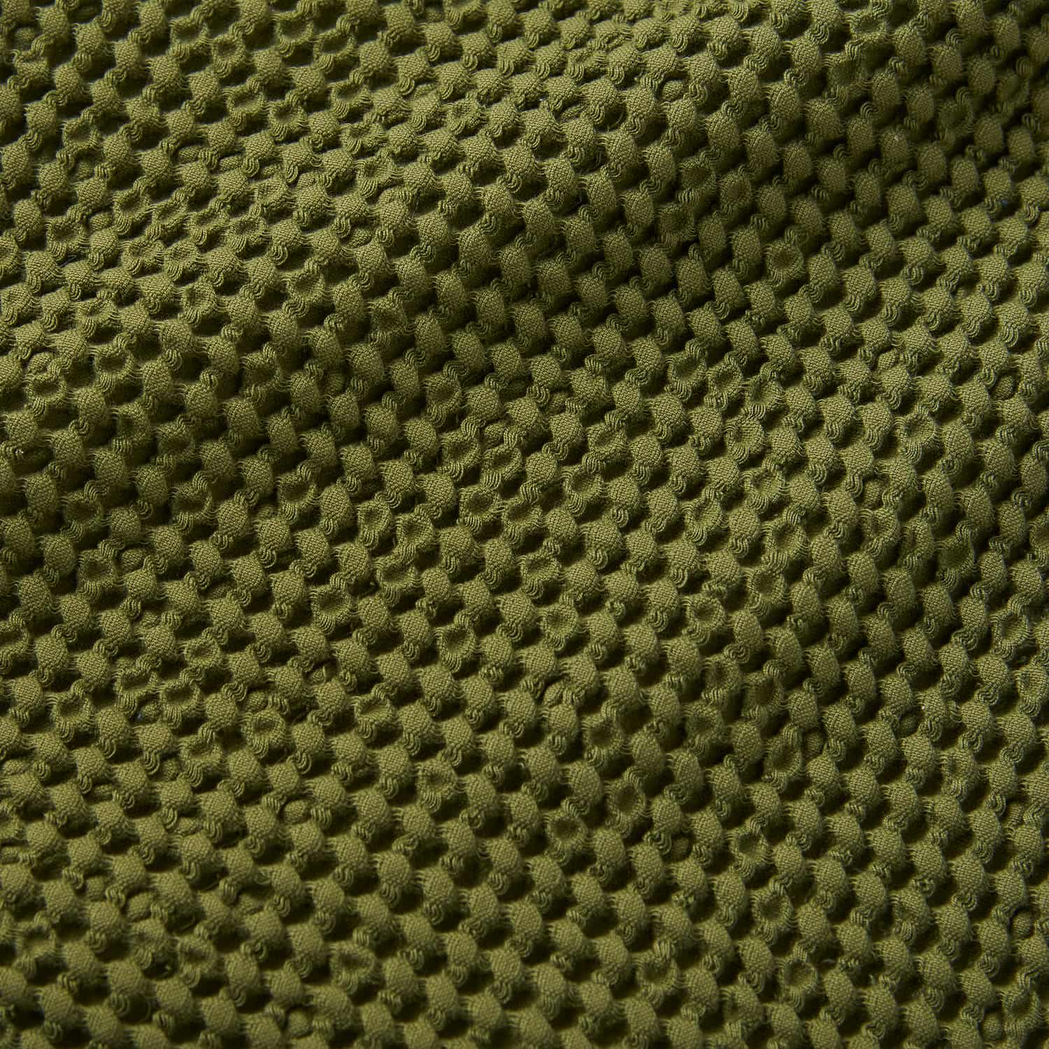 Pineapple Elephant Jaipur Chunky Waffle 100% Cotton Throw – Caramel – 150cm x 200cm - Jaipur Waffle Olive