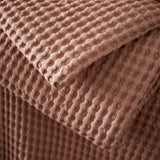 Pineapple Elephant Jaipur Chunky Waffle 100% Cotton Throw – Pink – 150cm x 200cm - Jaipur Waffle Pink Throw