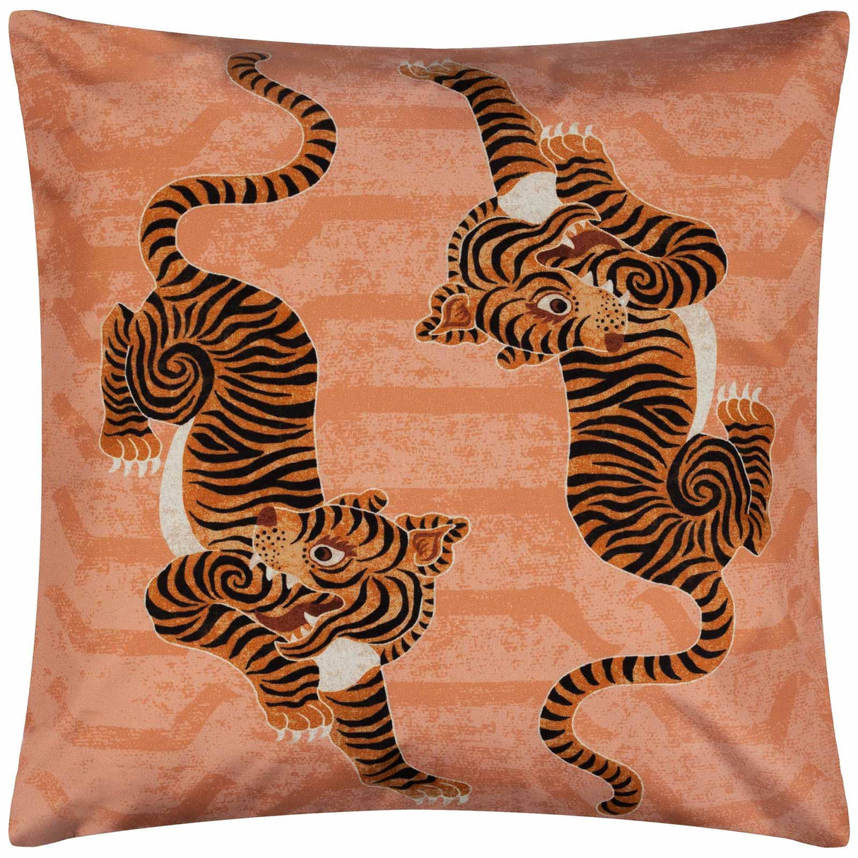 Tibetan Tiger Coral Outdoor Cushion Cover 17" x 17" by furn.