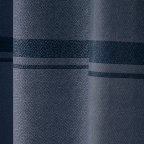 Catherine Lansfield Melville Lined Woven Texture Eyelet Curtains Pair 3