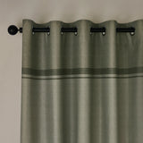 Catherine Lansfield Melville Lined Woven Texture Eyelet Curtains Pair - Blue image 6