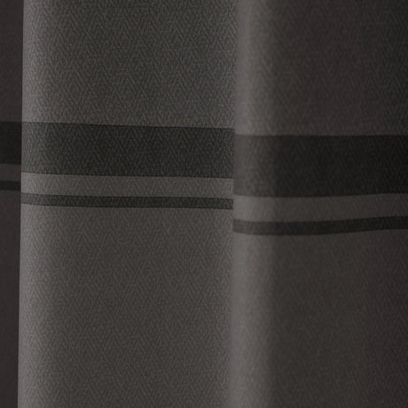 Catherine Lansfield Melville Lined Woven Texture Eyelet Curtains Pair - Grey image 11