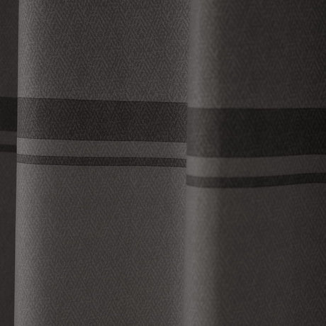 Catherine Lansfield Melville Lined Woven Texture Eyelet Curtains - Grey Light Filtering Polycotton - Melville Curtains Grey