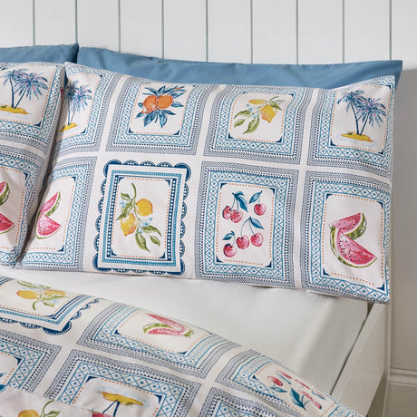 Catherine Lansfield Riviera Tiles Duvet Cover Set - Riviera Tiles