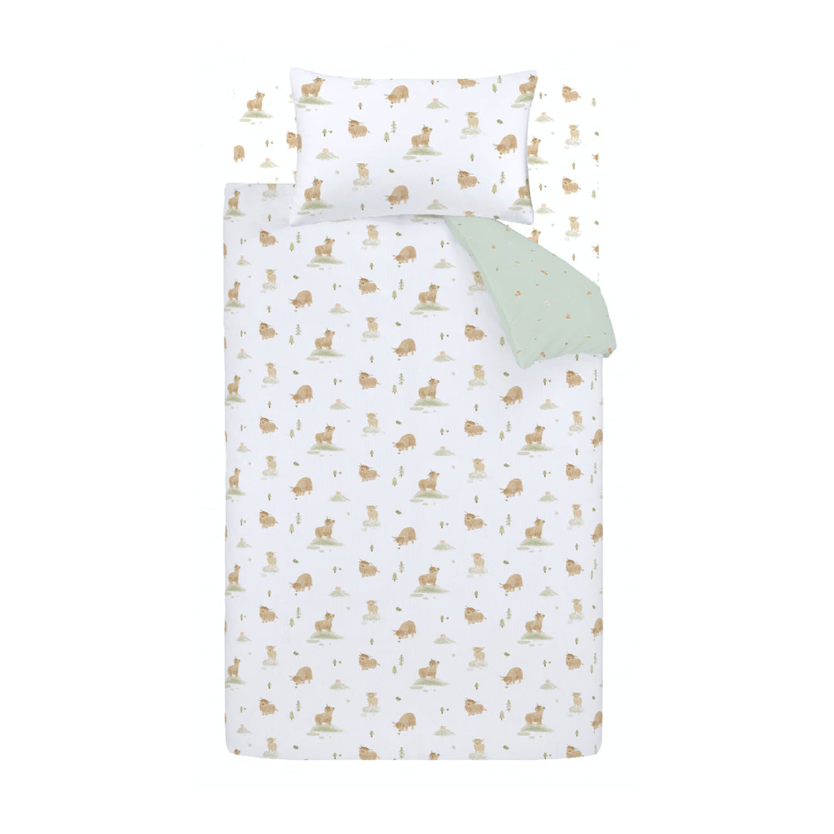 Bianca Fine Linens Mini Moo Duvet Cover Set - White - Mini Moo Duvet Set (1)