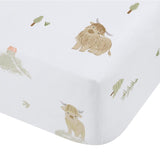 Bianca Fine Linens Mini Moo 25cm Deep Fitted Sheet - White - Mini Moo Fitted Sheet