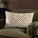 Lexington Jacquard Velvet Cushion Cover 16" x 24" (40x60cm) by Paoletti