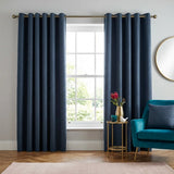 Strata Thermal Dim Out Woven Eyelet Curtains Pair 19